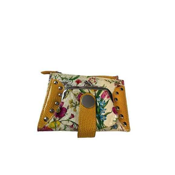 Floral Pattern Wallet With Coin Pouch & Card Slots - Picture 1 of 10
